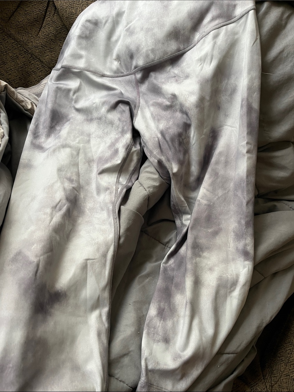 Nike women’s Light Gray Tie-Dye Leggings
